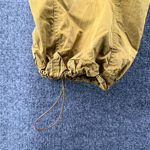 Free People Pants XS Mustard Parachute Cargo Pull On Nylon Wide Leg Baggy Loose - Picture 4 of 11